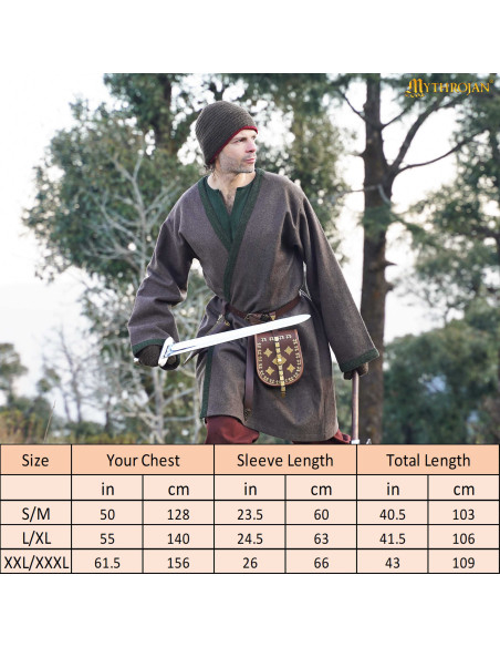 Cappotto di lana Viking Klappenrock o...