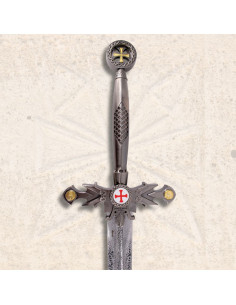 Spada Templare con supporto da parete (117 cm.) 2