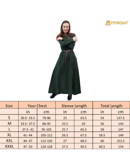 Abito medieval modello Arquera, in...