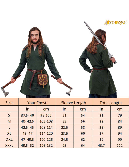 Tunica vichinga uomo modello Bjorn,...