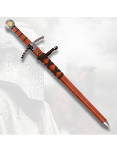 Spada medieval infantile con fodero marrone (59,2 cm.) 2