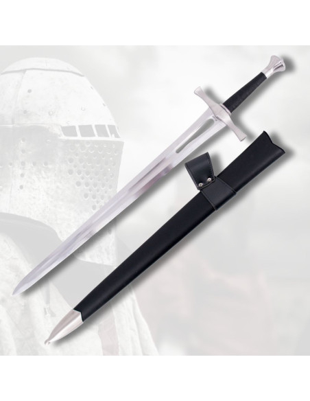 Spada medievale funzionale con fodero...