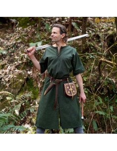 Tunica medieval in cotone uomo modello Harald 2