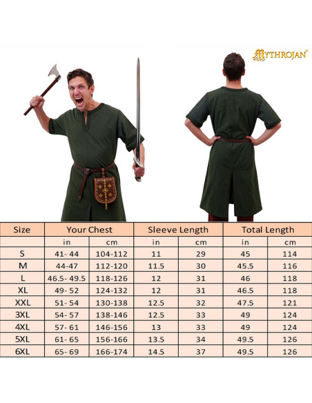 Tunica medieval in cotone uomo...