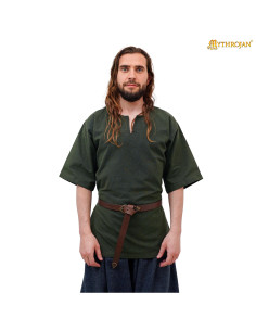 Tunika vichinga corta in cotone modello Ragnar