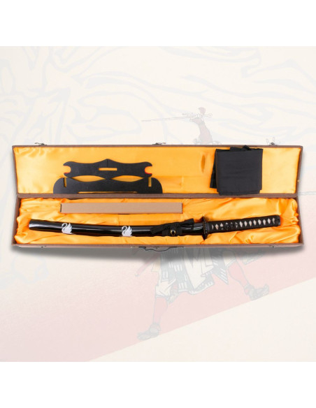 Wakizashi funzionale con fodero nero...