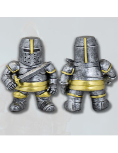 Figura in resina guerriero medievale con spada (10,5 cm.)