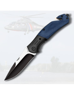 Coltello da soccorso Albainox Stamina blu (19,6 cm.)