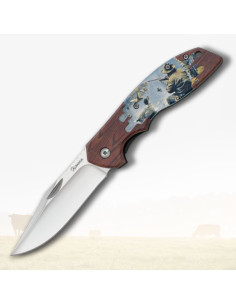 Coltello decorato Albainox ABS Cacciatore 3D (21,4 cm.)