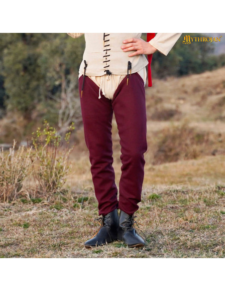 Gambe medievali in lana modello Oswald