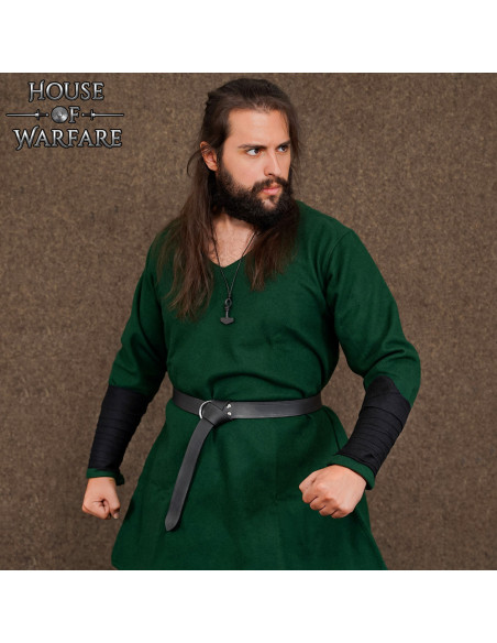 Bracciale vichingo in lana, colore nero