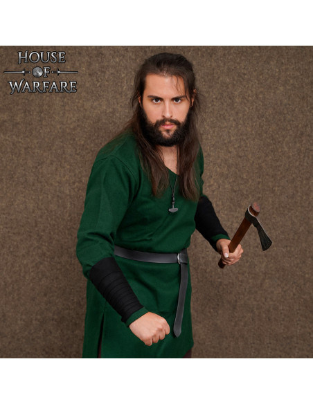 Bracciale vichingo in lana, colore nero