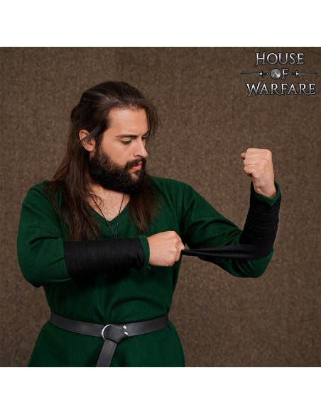 Bracciale vichingo in lana, colore nero