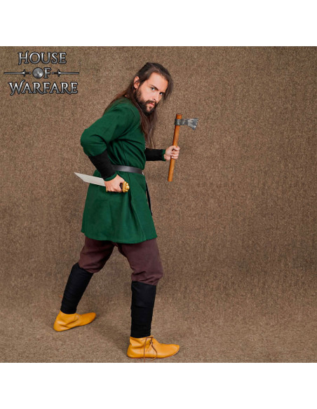 Bracciale vichingo in lana, colore nero