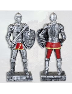 Figura in resina guerriero medievale con spada (8,5 cm.)