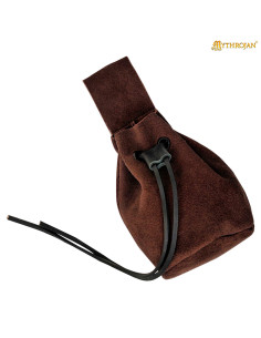 Borsetta medievale per ricreatori - colore marrone scuro