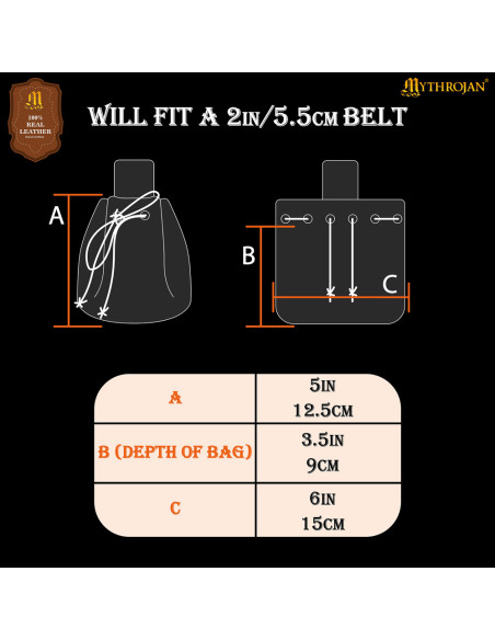 Borsetta medievale per ricreatori -...