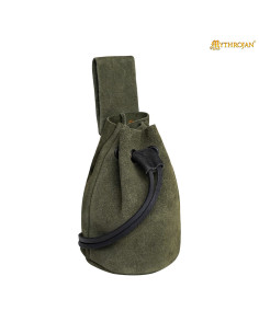 Borsetta medievale per rievocatori - colore verde