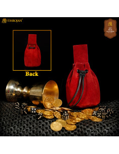 Borsetta medievale per ricreazionisti - colore rosso 2