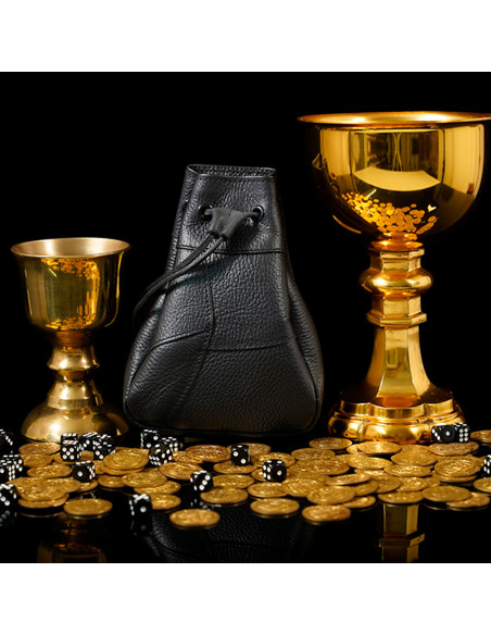 Borsetta medievale da elemosina,...