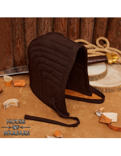 Crespina medieval imbottita, colore marrone 2