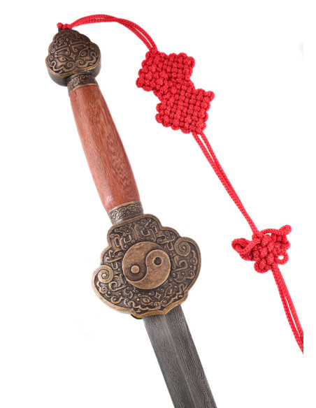 Spada Jian, acciaio di Damasco