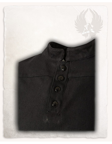 Camicia Medieval Bartold di colore nero