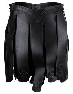 Gonna medievale in pelle modello Lilith, colore nero