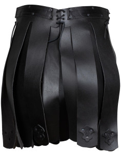Gonna medievale in pelle modello Lilith, colore nero 2
