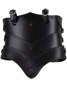 Corsetto medievale in pelle modello Lilith, colore nero 2