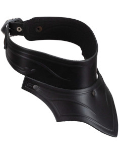 Collana medieval in pelle modello Lilith, colore nero