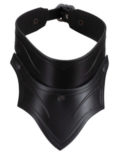 Collana medieval in pelle modello Lilith, colore nero 2