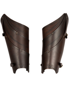 Grebas medievali in pelle modello Lilith, colore marrone