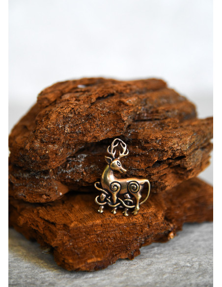 Ciondolo Celtico Cervo in bronzo