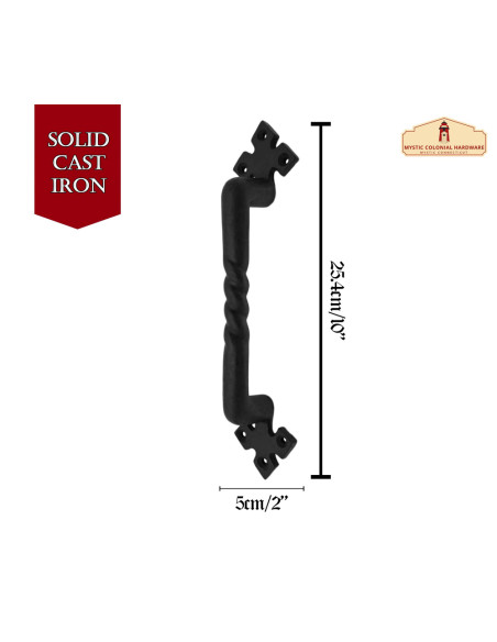 Maniglia per porta medievale in ferro...