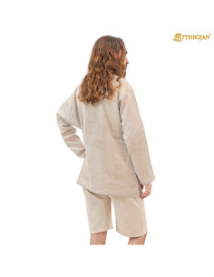 Tunica medievale corta modello Caius, colore naturale 2