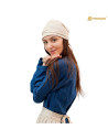 Cappello medieval in lino e cotone modello Birgita, colore naturale