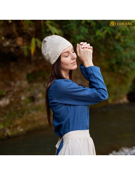 Cappello medieval in lino e cotone...