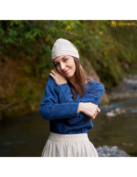 Cappello medieval in lino e cotone...