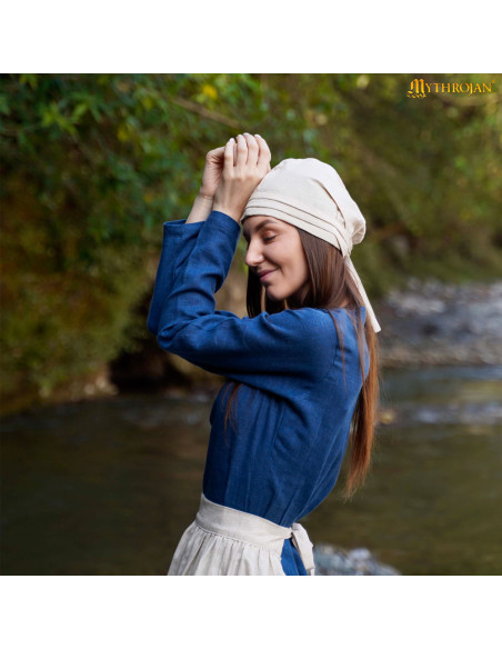 Cappello medieval in lino e cotone...