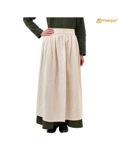Delantal medieval secoli XIV-XV, colore naturale