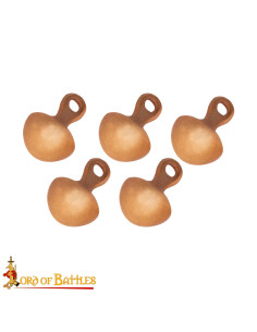Confezione di 5 bottoni medievali in bronzo