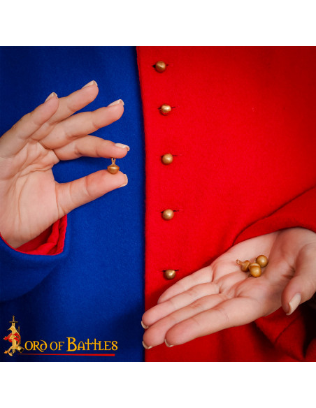 Confezione di 5 bottoni medievali in...