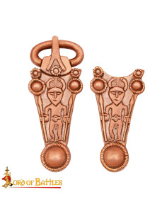 Fibbia celtica in bronzo per cinture medievali