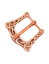 Fibbia classica in bronzo con decorazioni celtiche