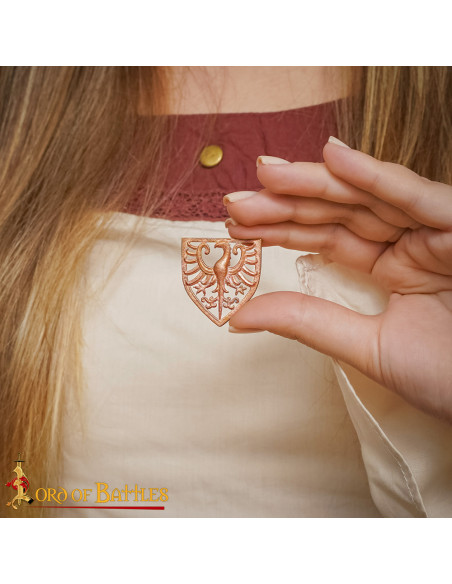 Adorno aquila araldica in bronzo per...