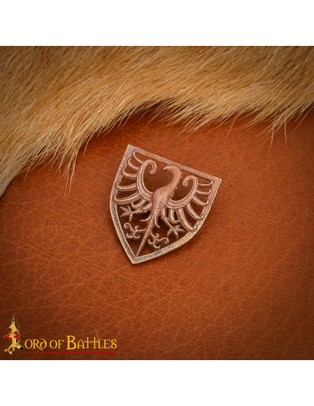 Adorno aquila araldica in bronzo per...