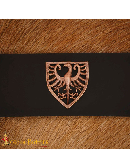 Adorno aquila araldica in bronzo per...