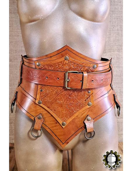 Corsetto medievale in pelle con...