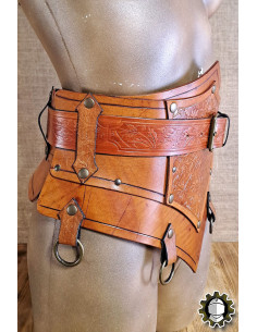Corsetto medievale in pelle con cintura modello Senua,... 2
